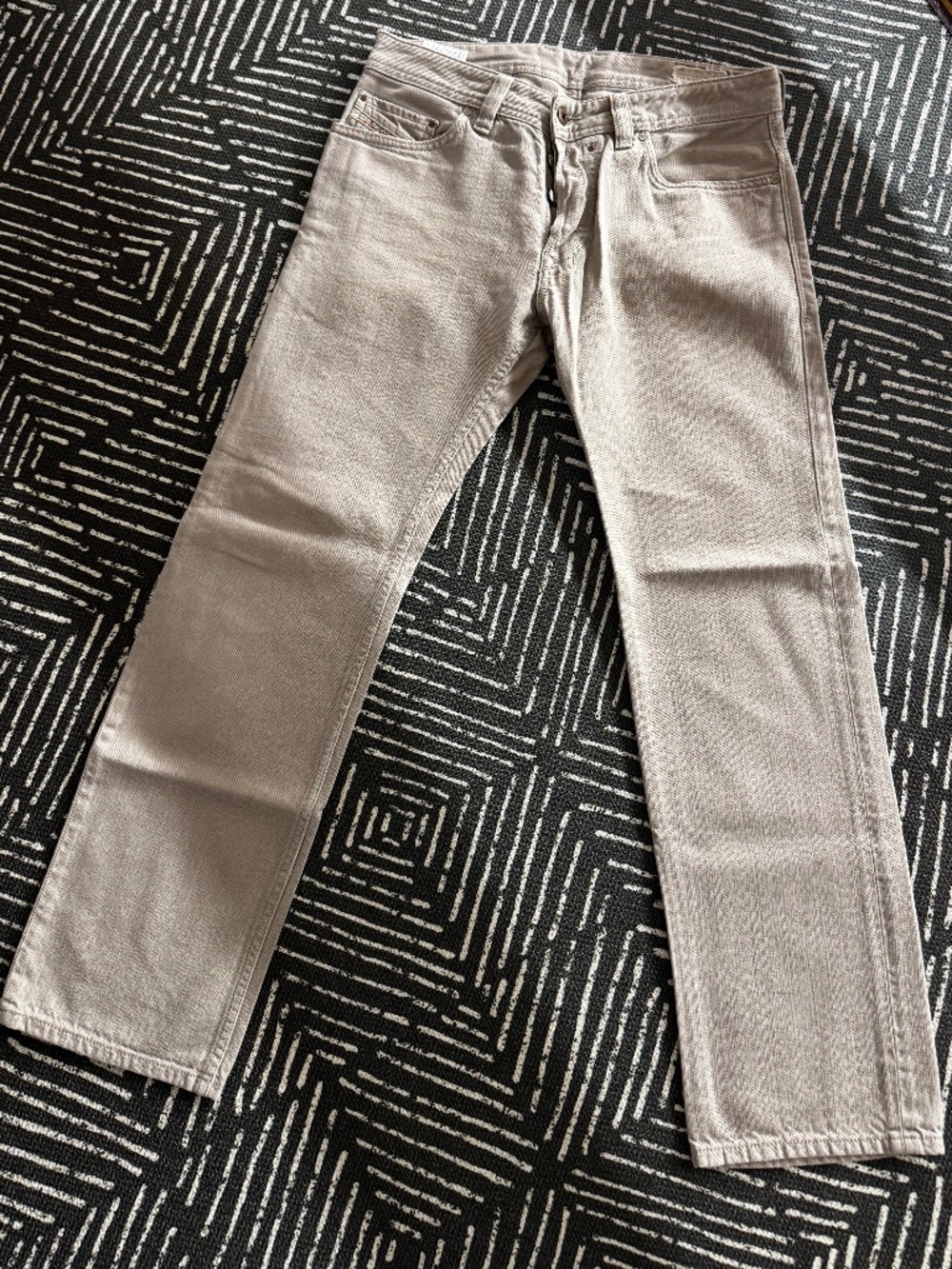 Diesel Safado Men's Light Gray Slim Straight Jeans | Size 32x30 Button Fly